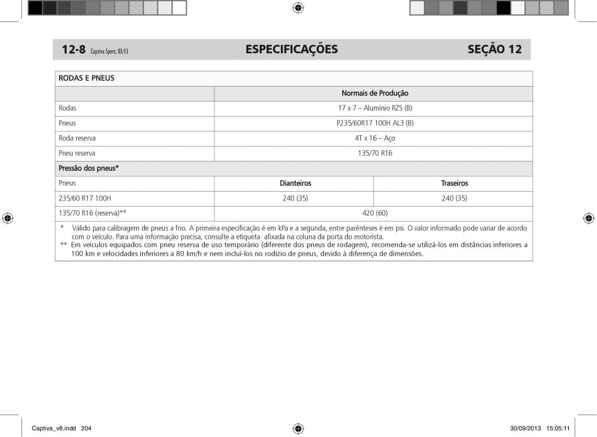 Chevrolet Captiva manual del propietario / page 205