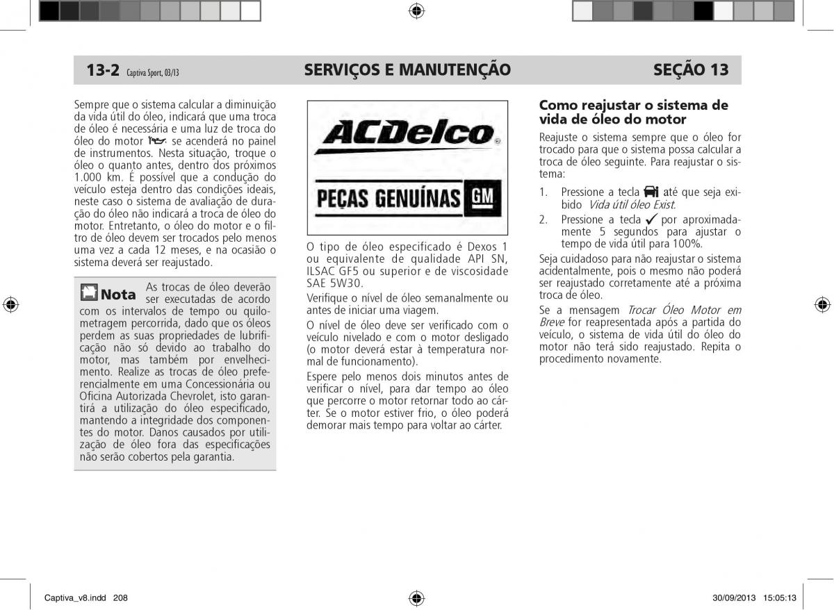 Chevrolet Captiva manual del propietario / page 209