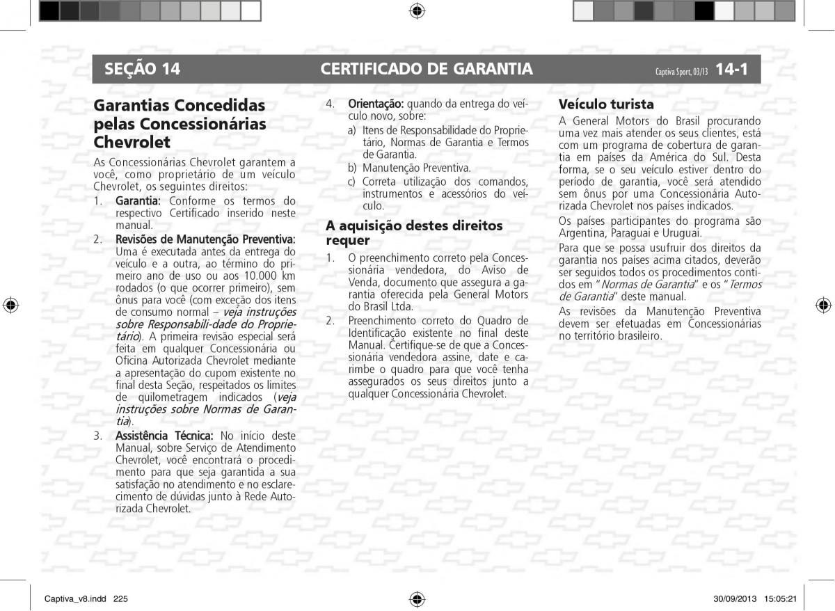 Chevrolet Captiva manual del propietario / page 226