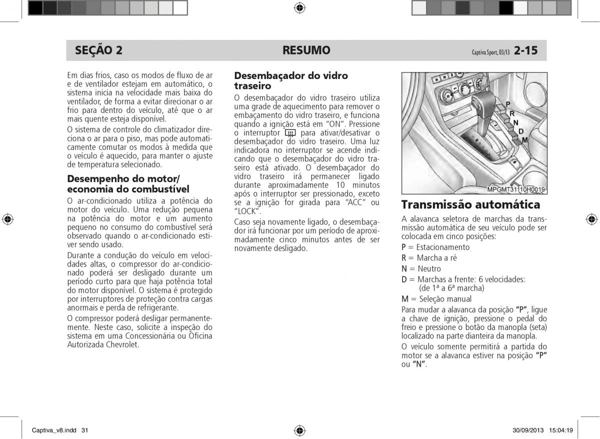 Chevrolet Captiva manual del propietario / page 32