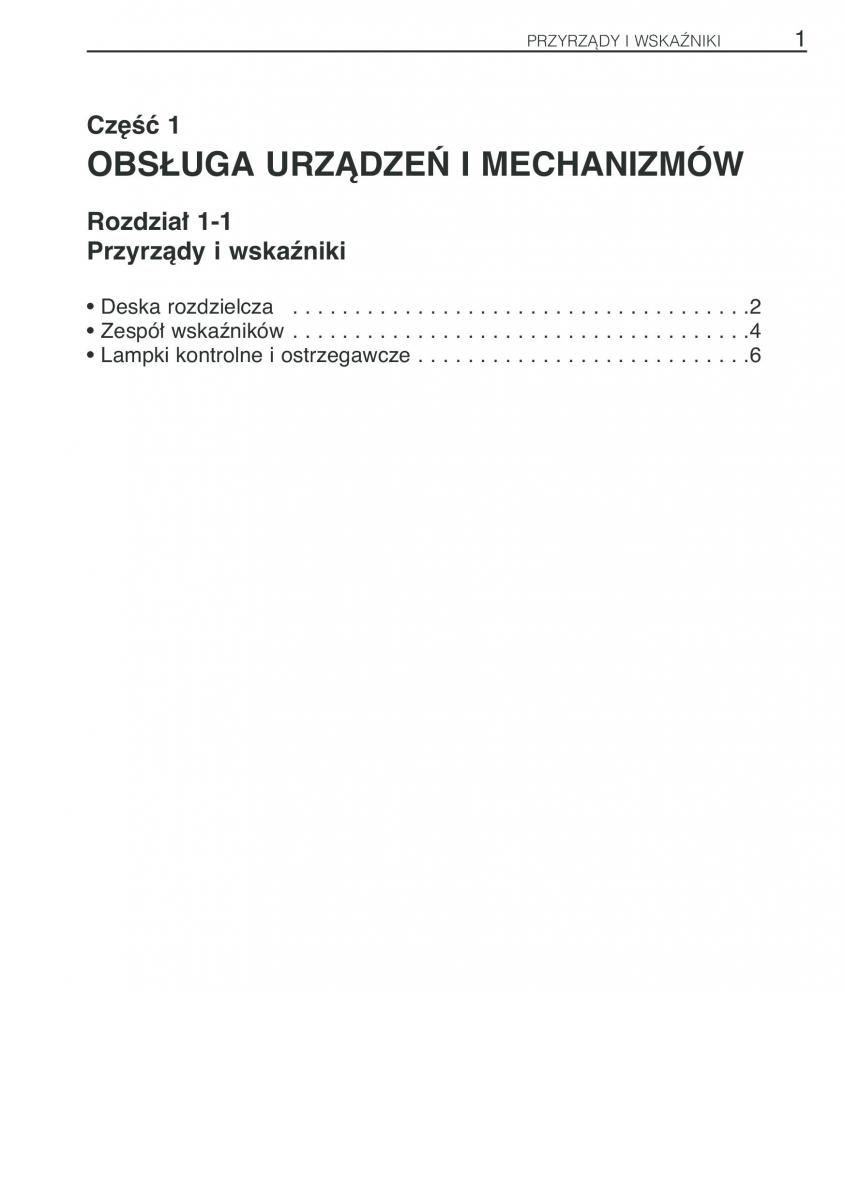 Toyota Yaris Verso instrukcja obslugi / page 8