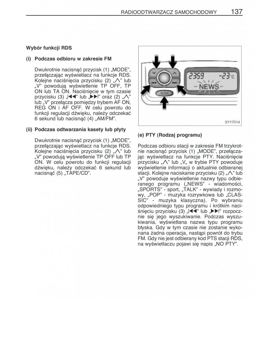 Toyota Yaris Verso instrukcja obslugi / page 144