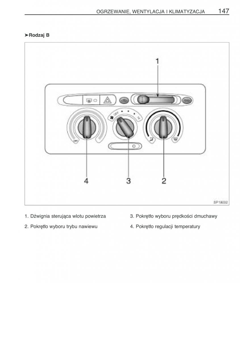 Toyota Yaris Verso instrukcja obslugi / page 154