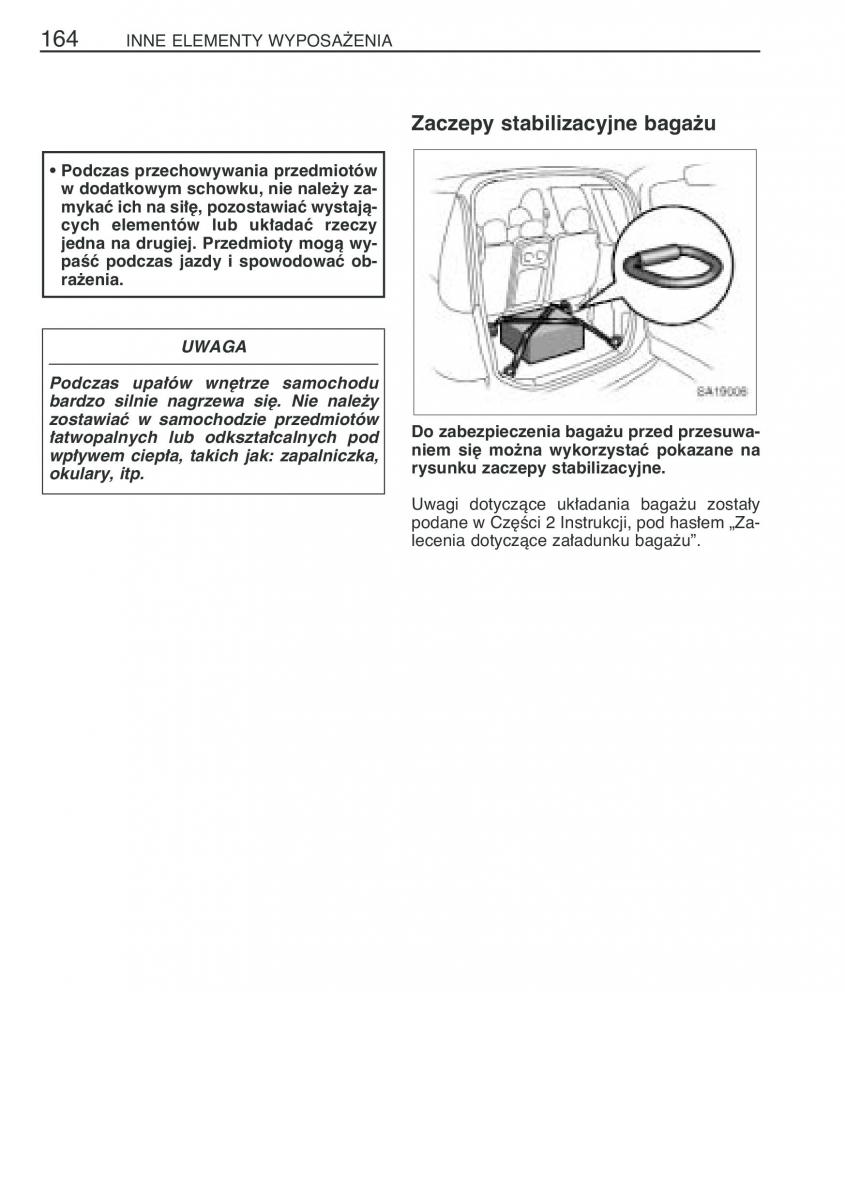 Toyota Yaris Verso instrukcja obslugi / page 171