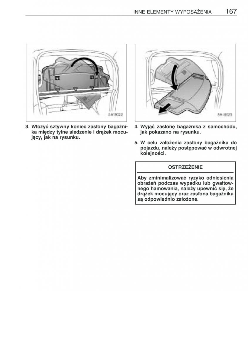 Toyota Yaris Verso instrukcja obslugi / page 174