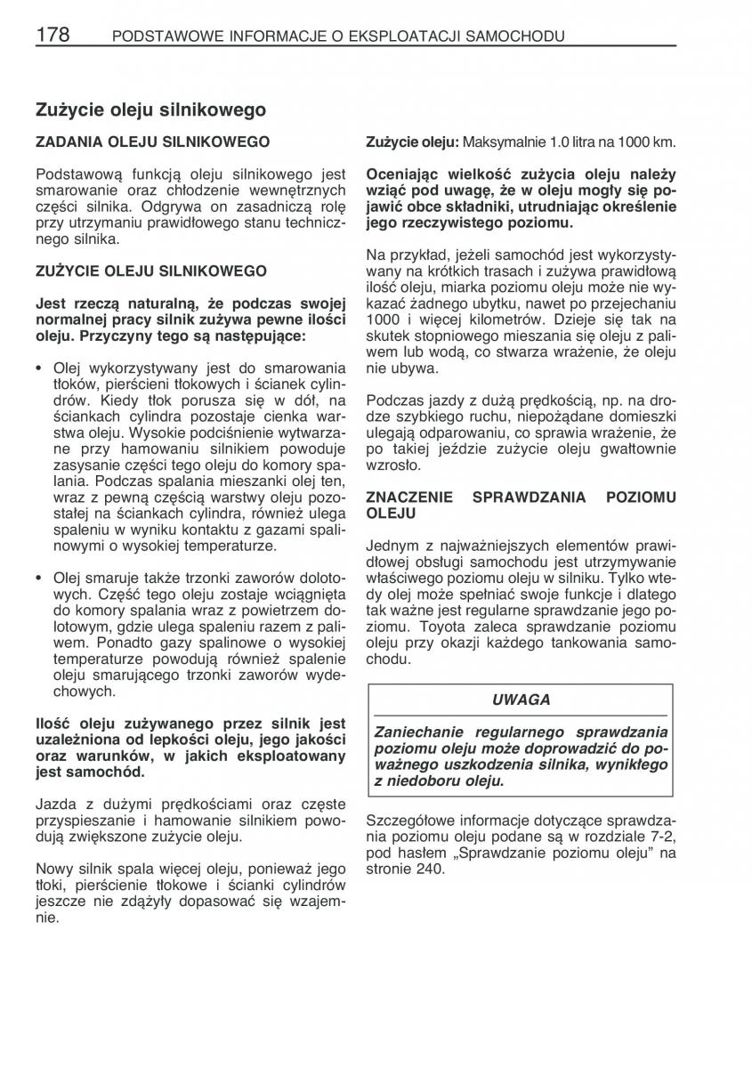 Toyota Yaris Verso instrukcja obslugi / page 185