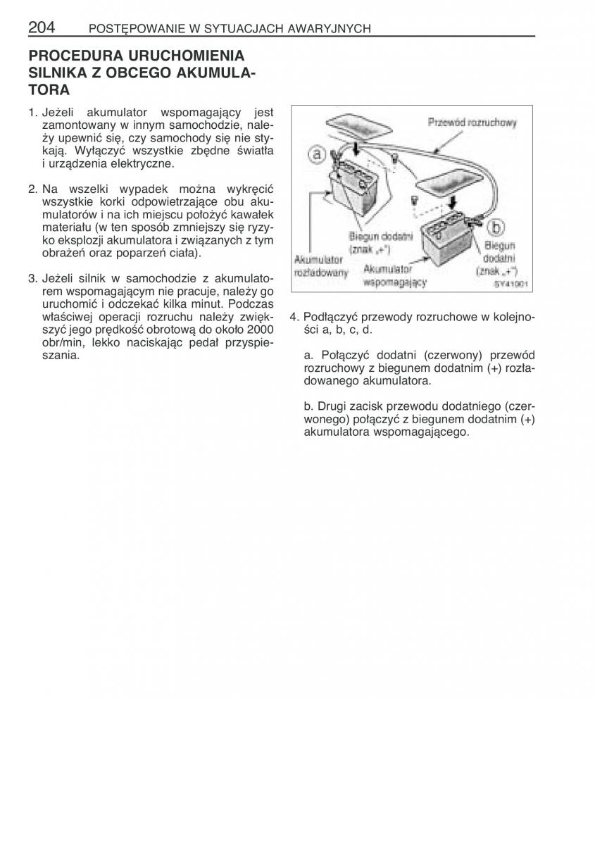 Toyota Yaris Verso instrukcja obslugi / page 211