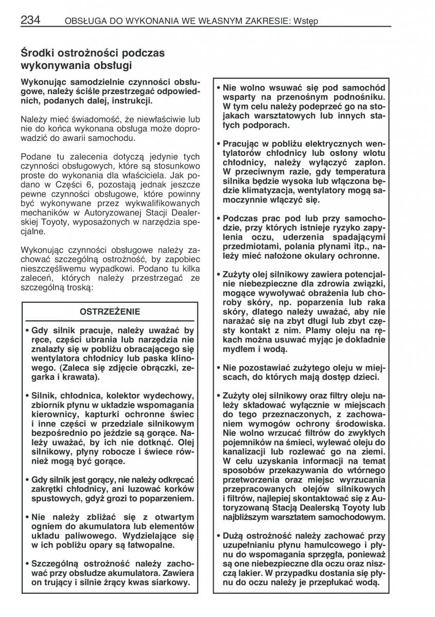 Toyota Yaris Verso instrukcja obslugi / page 241