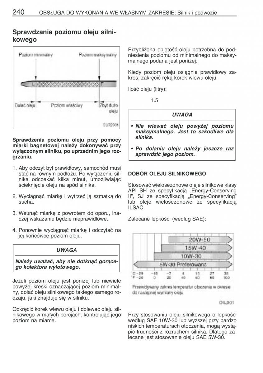 Toyota Yaris Verso instrukcja obslugi / page 247