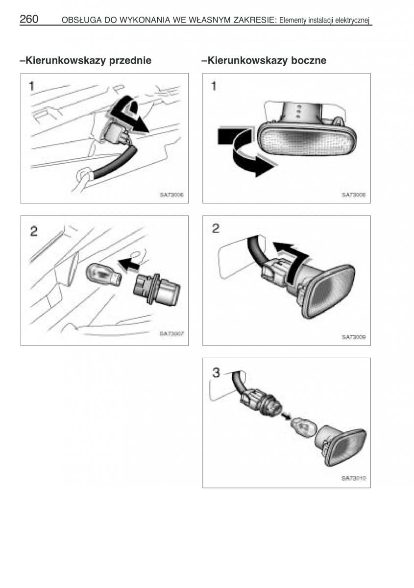 Toyota Yaris Verso instrukcja obslugi / page 267