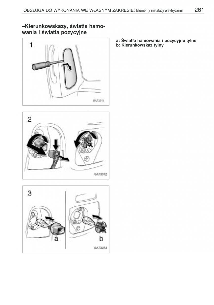 Toyota Yaris Verso instrukcja obslugi / page 268