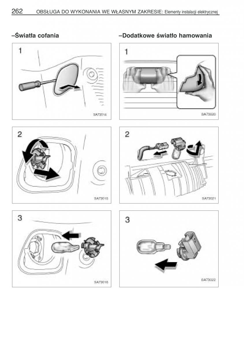 Toyota Yaris Verso instrukcja obslugi / page 269