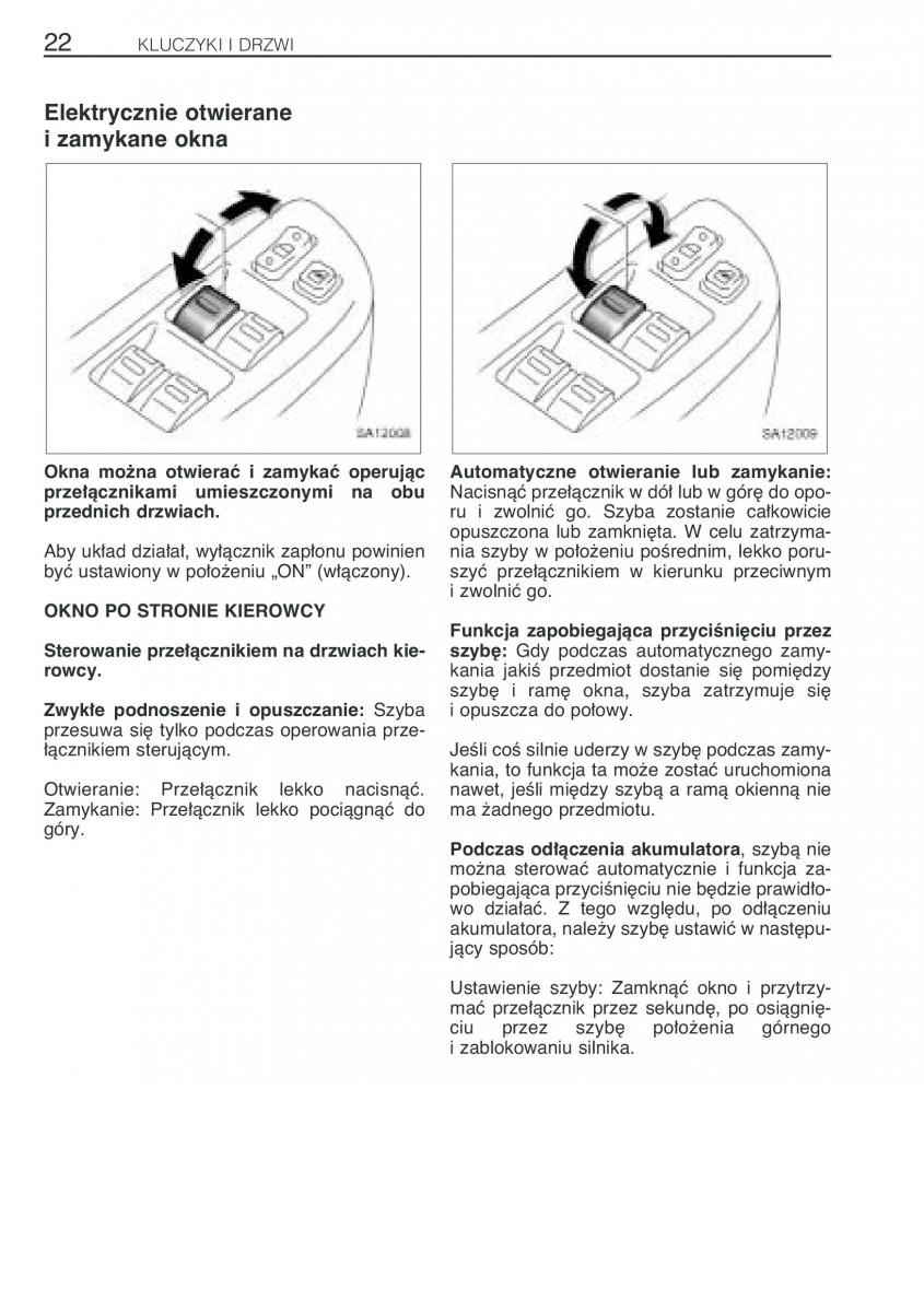 Toyota Yaris Verso instrukcja obslugi / page 29