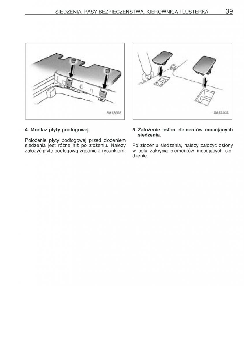 Toyota Yaris Verso instrukcja obslugi / page 46