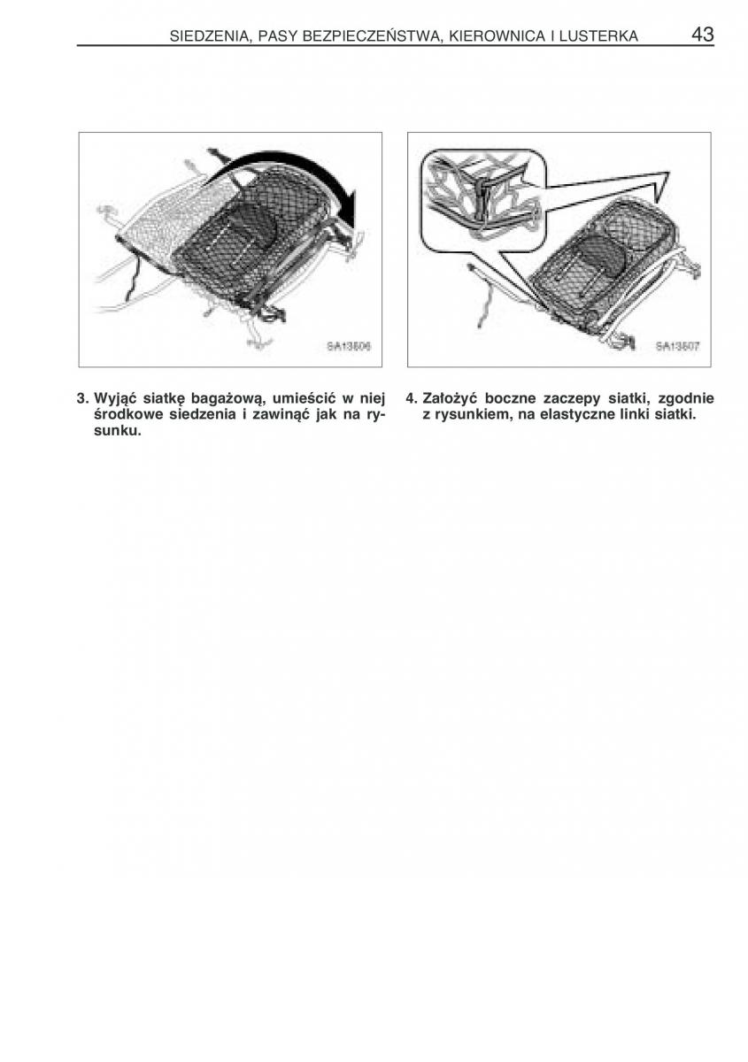 Toyota Yaris Verso instrukcja obslugi / page 50