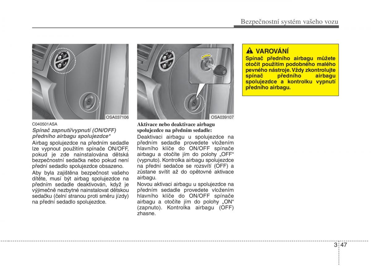 KIA Picanto I 1 navod k obsludze / page 62