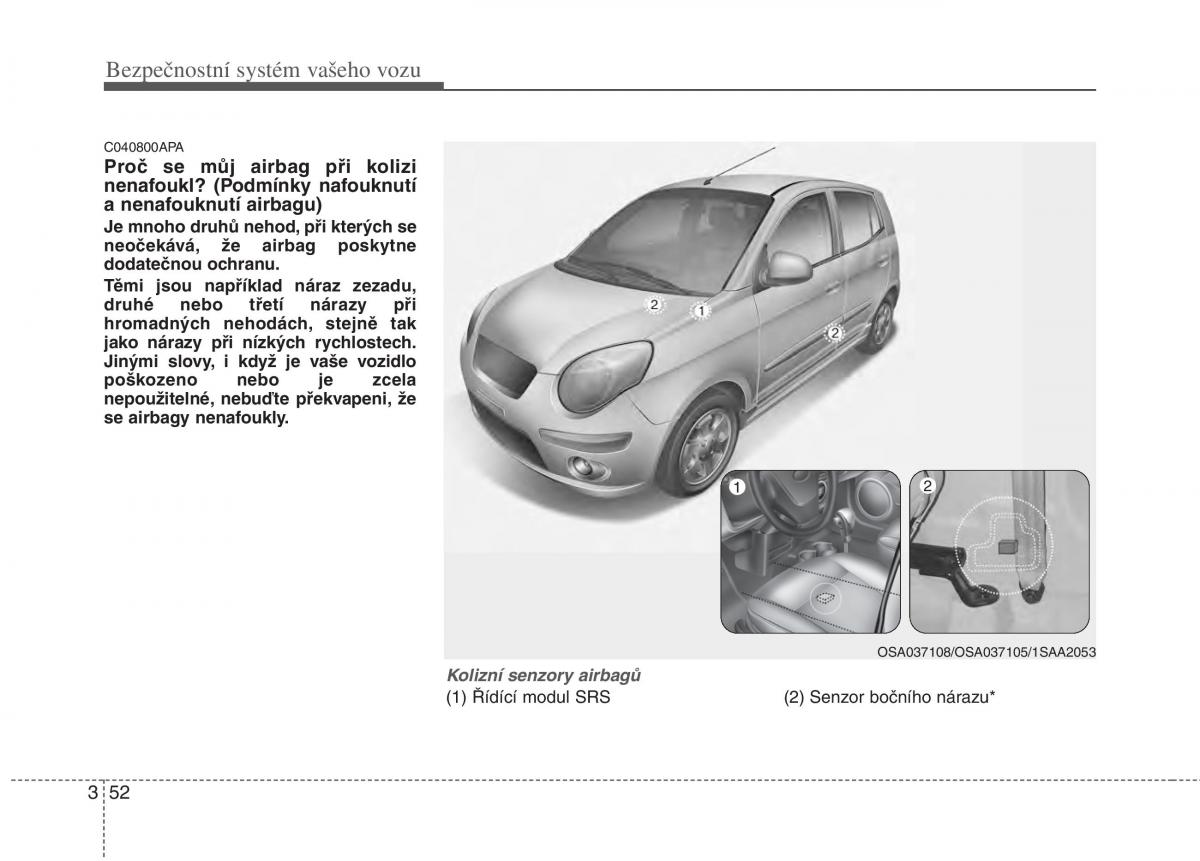 KIA Picanto I 1 navod k obsludze / page 67