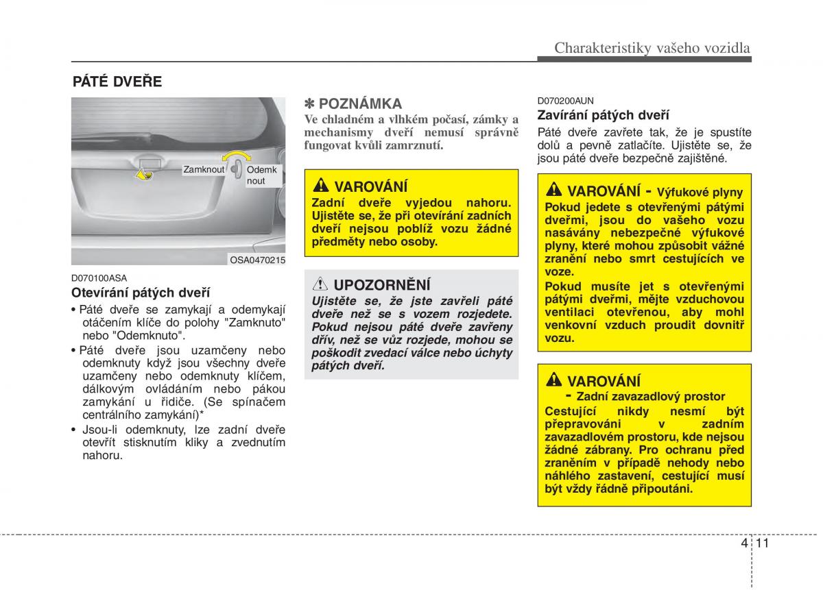 KIA Picanto I 1 navod k obsludze / page 85