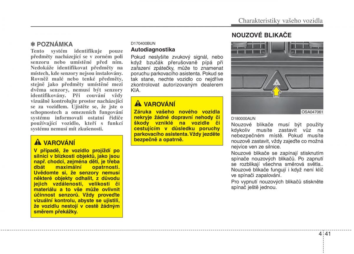 KIA Picanto I 1 navod k obsludze / page 115