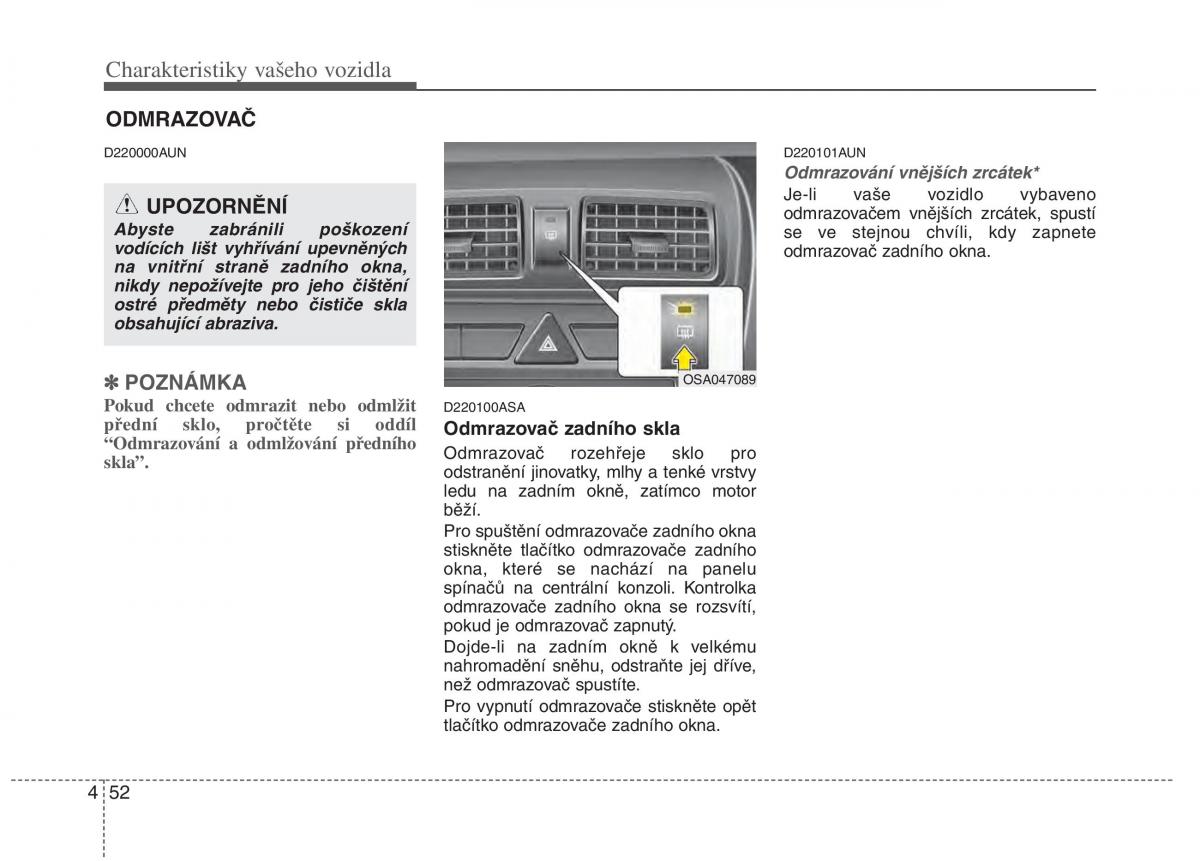 KIA Picanto I 1 navod k obsludze / page 126