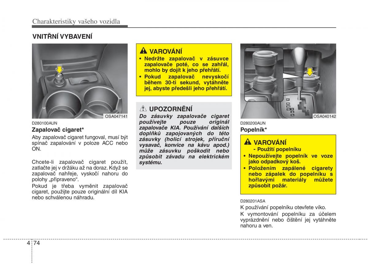 KIA Picanto I 1 navod k obsludze / page 148