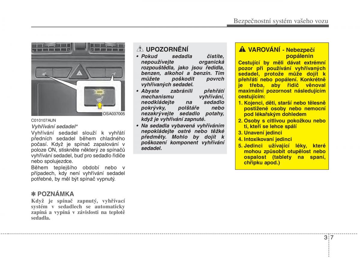 KIA Picanto I 1 navod k obsludze / page 22