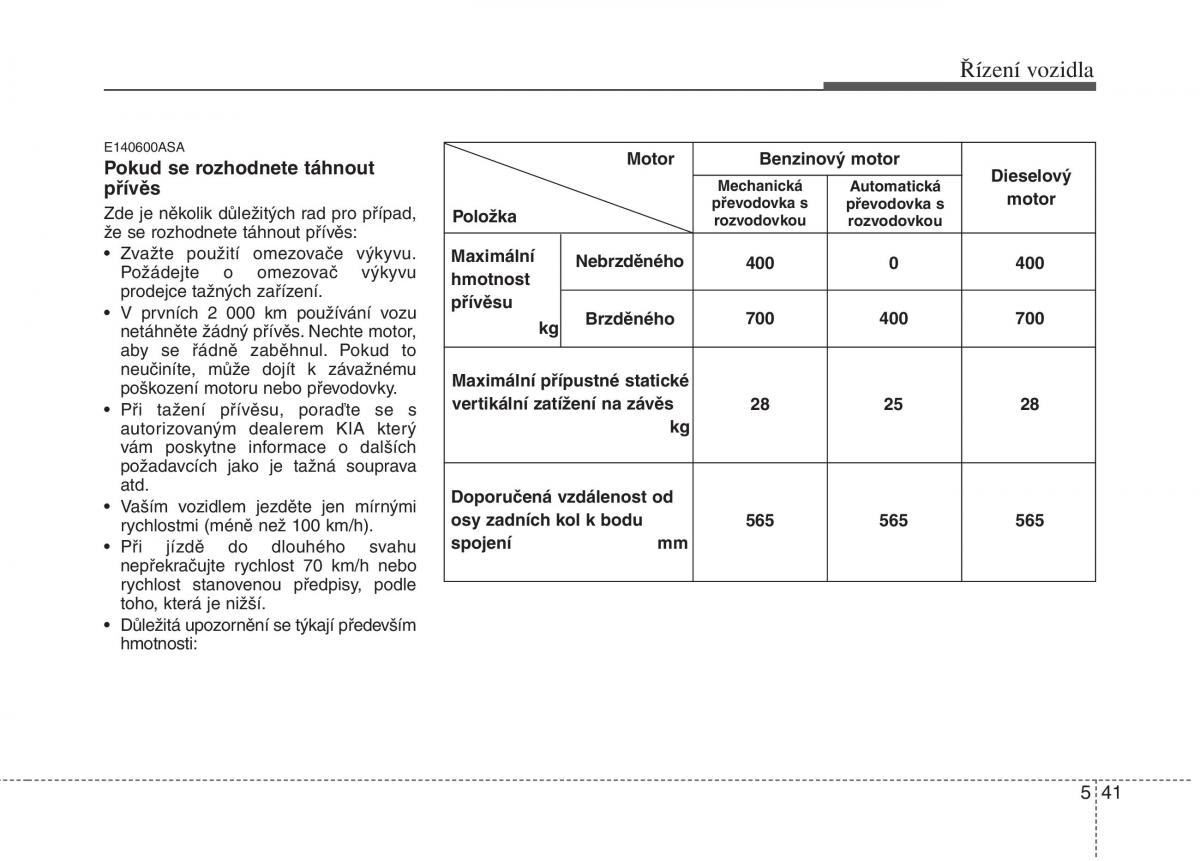 KIA Picanto I 1 navod k obsludze / page 223