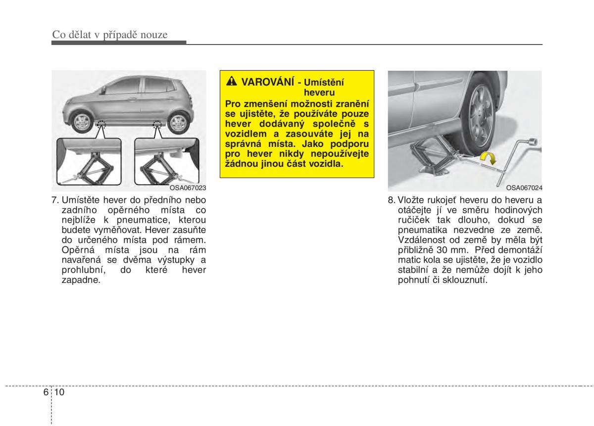 KIA Picanto I 1 navod k obsludze / page 235