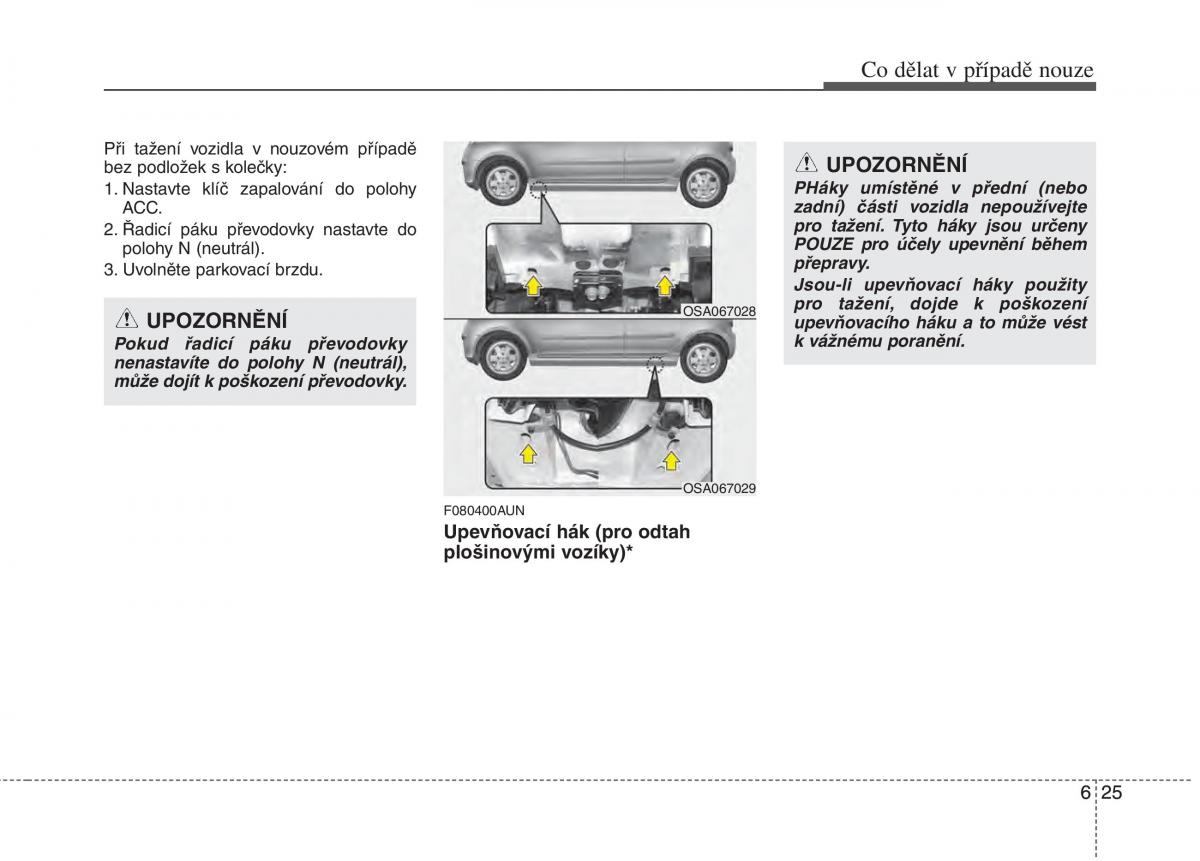 KIA Picanto I 1 navod k obsludze / page 250