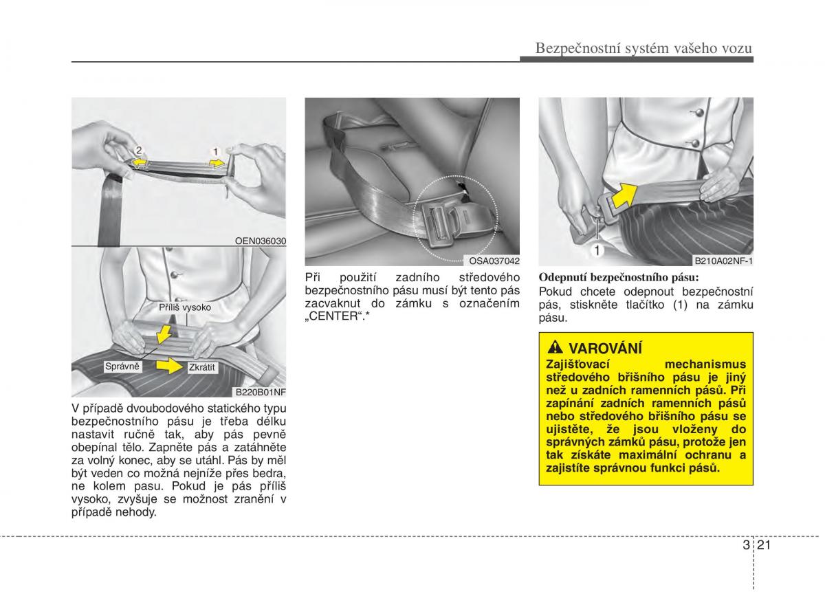 KIA Picanto I 1 navod k obsludze / page 36