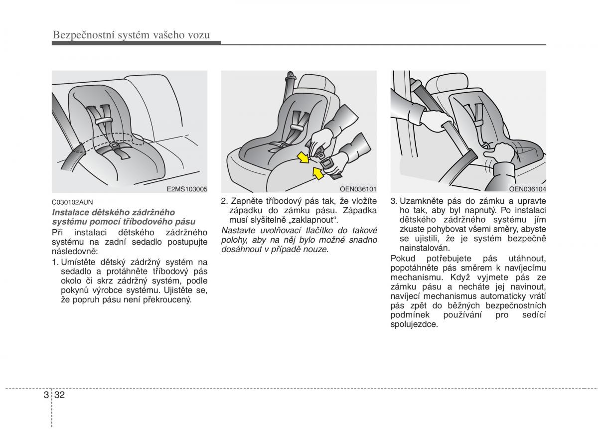 KIA Picanto I 1 navod k obsludze / page 47