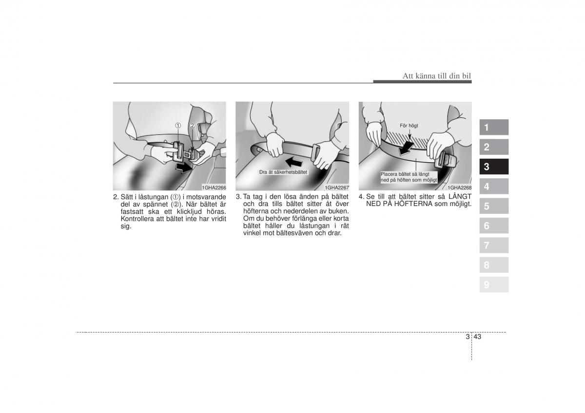 KIA Picanto I 1 instruktionsbok / page 58