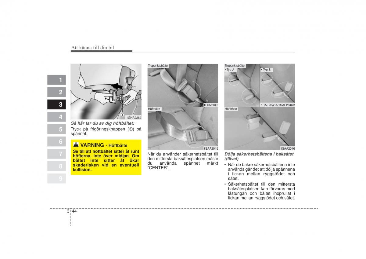 KIA Picanto I 1 instruktionsbok / page 59