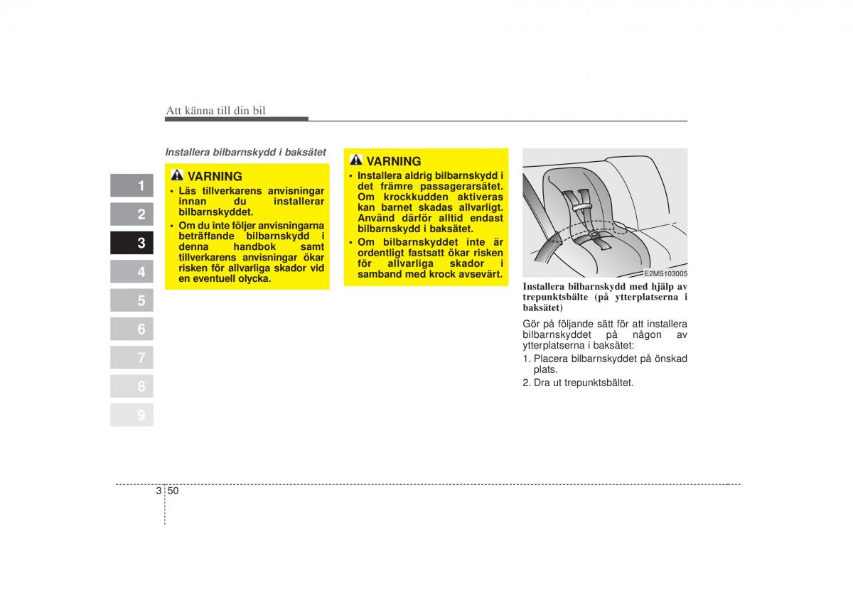 KIA Picanto I 1 instruktionsbok / page 65