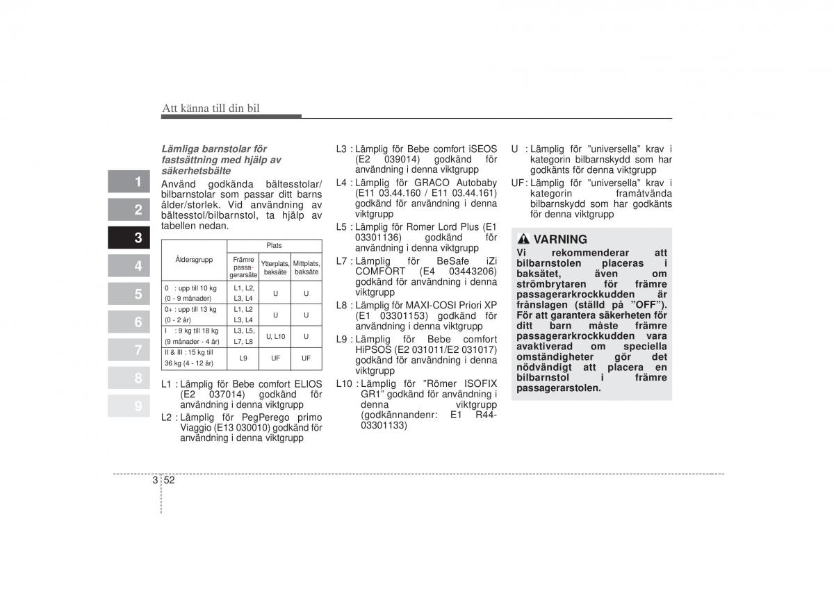 KIA Picanto I 1 instruktionsbok / page 67