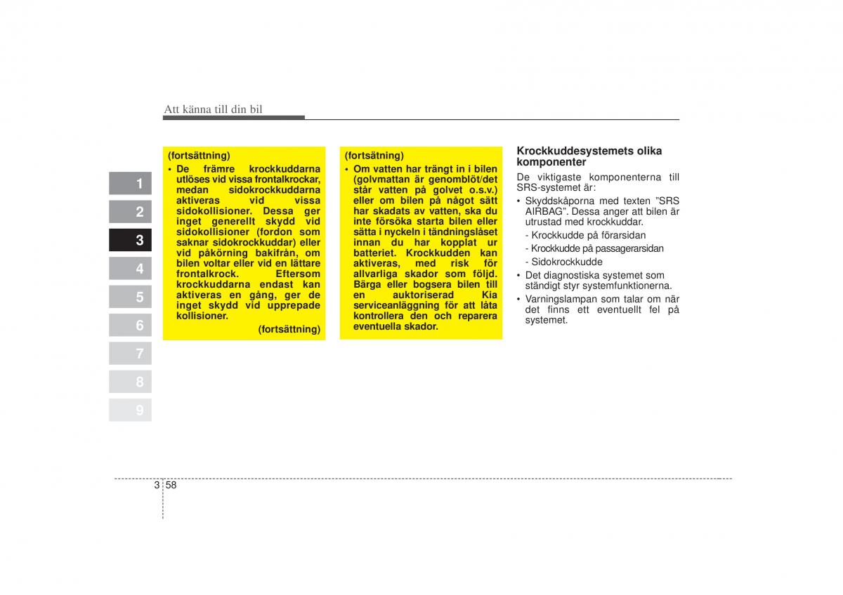 KIA Picanto I 1 instruktionsbok / page 73