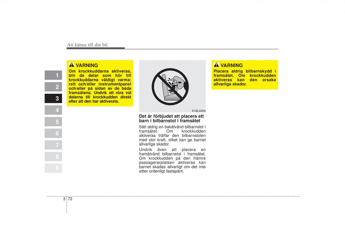 KIA Picanto I 1 instruktionsbok / page 87