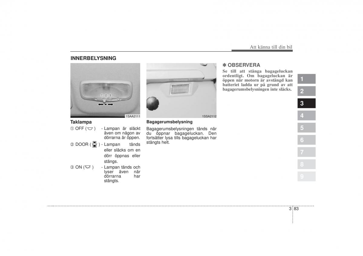 KIA Picanto I 1 instruktionsbok / page 98