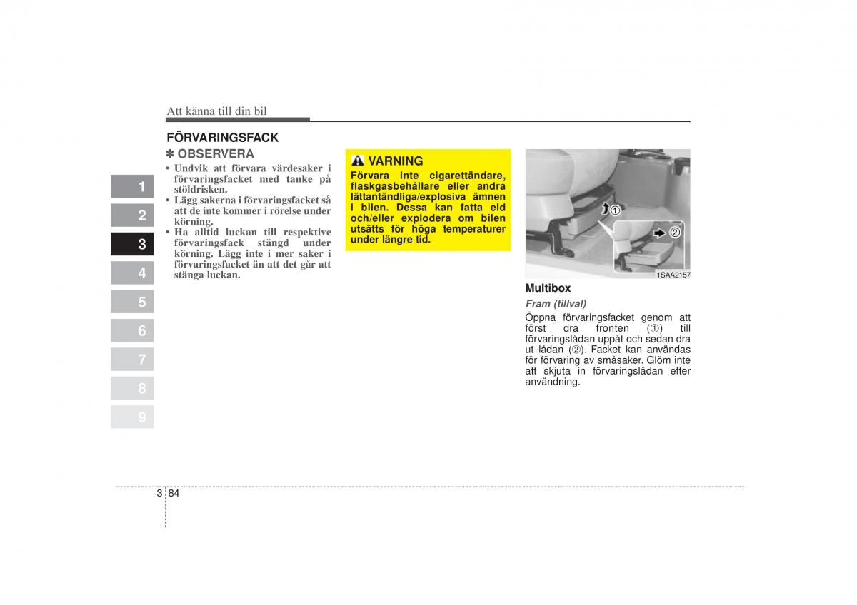 KIA Picanto I 1 instruktionsbok / page 99