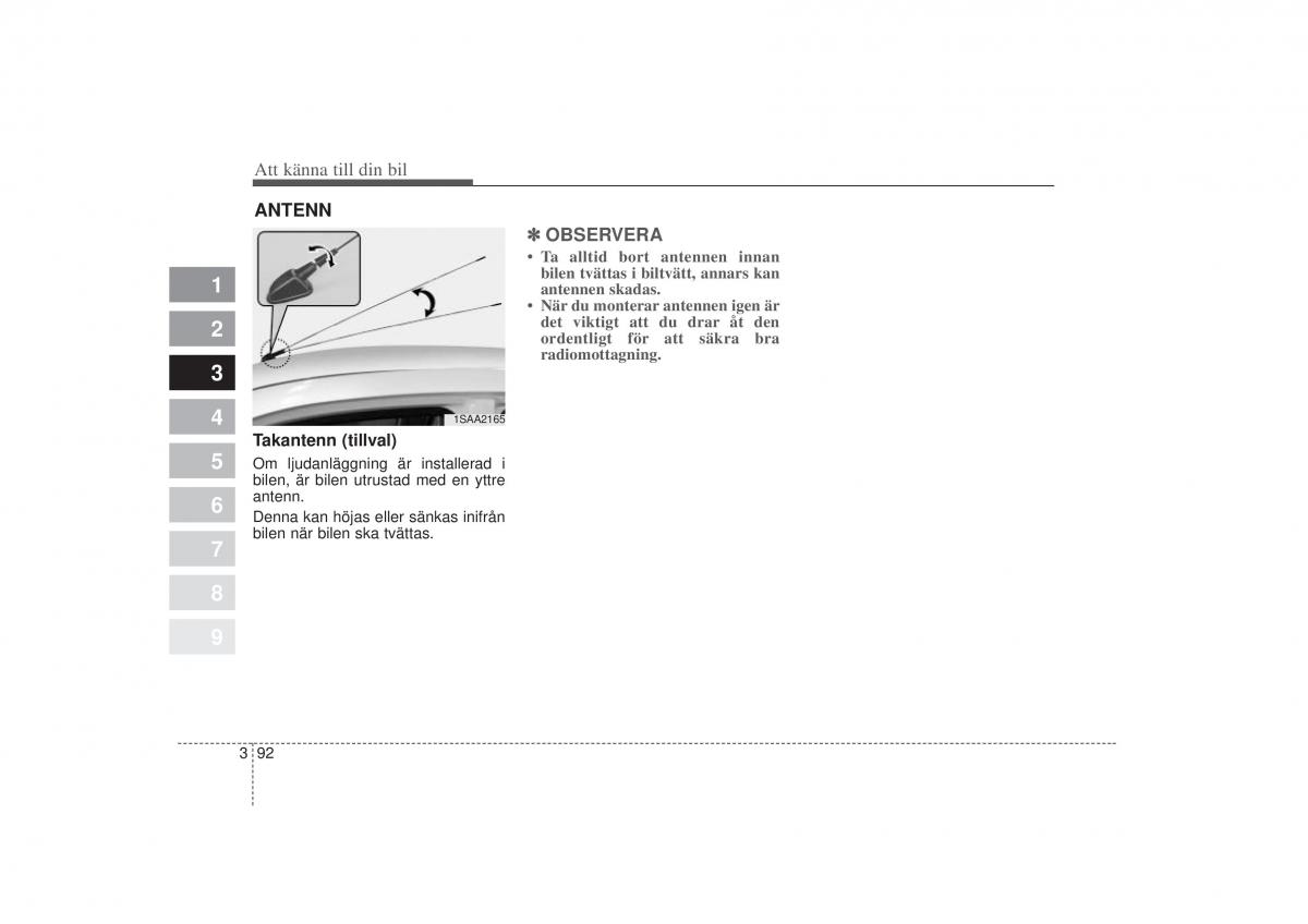 KIA Picanto I 1 instruktionsbok / page 107