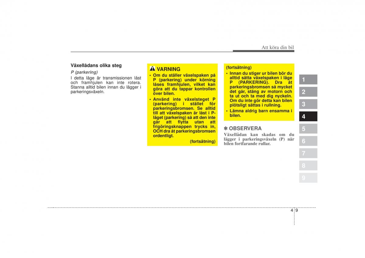 KIA Picanto I 1 instruktionsbok / page 116