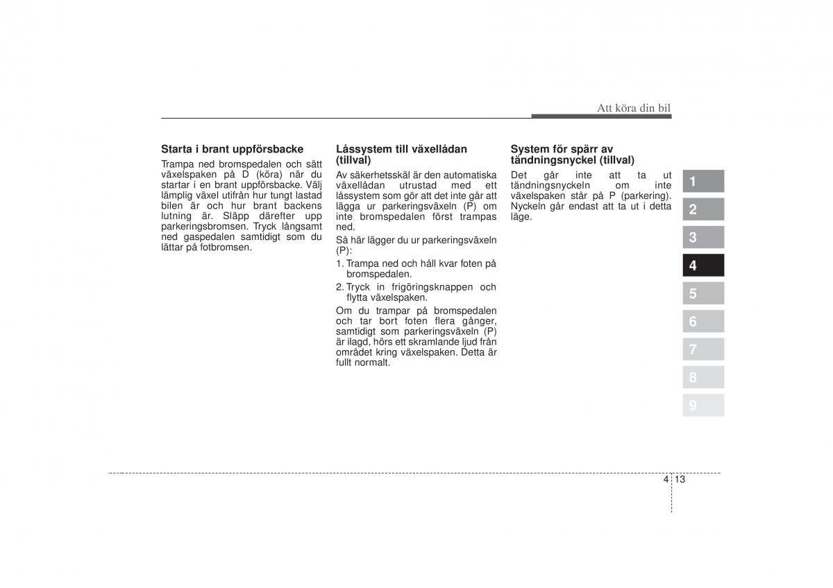 KIA Picanto I 1 instruktionsbok / page 120