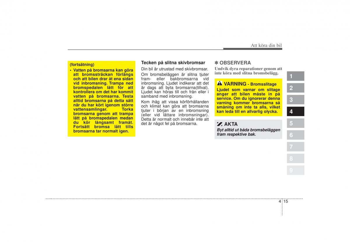 KIA Picanto I 1 instruktionsbok / page 122