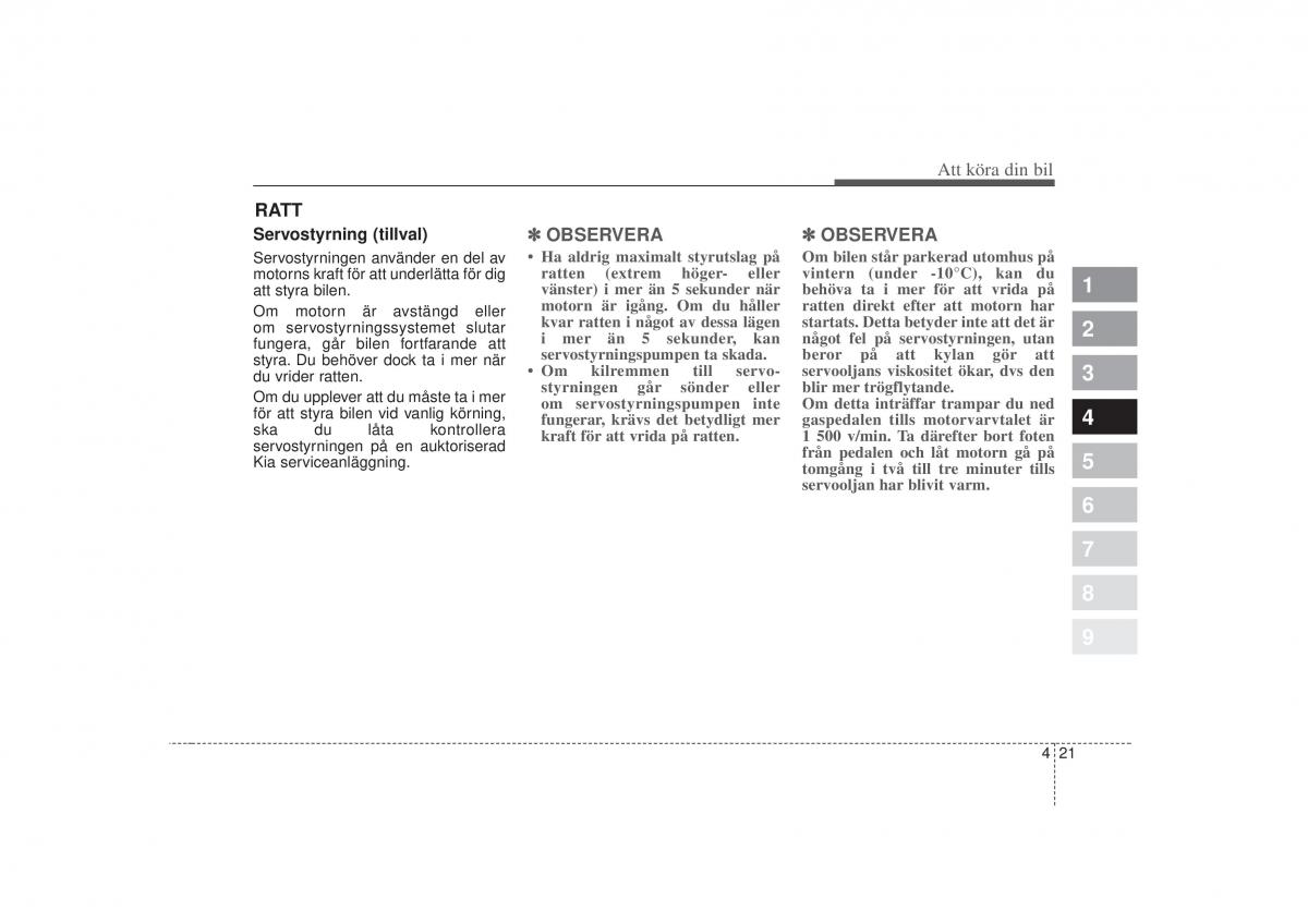 KIA Picanto I 1 instruktionsbok / page 128