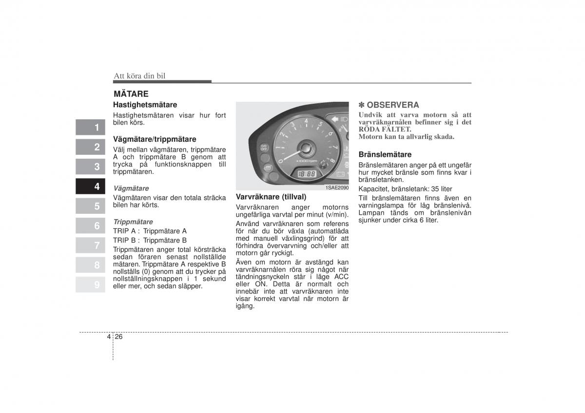 KIA Picanto I 1 instruktionsbok / page 133