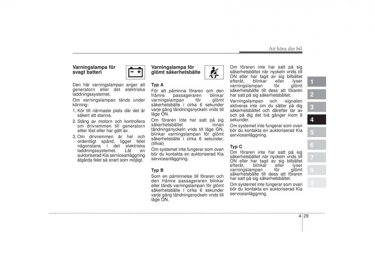 KIA Picanto I 1 instruktionsbok / page 136