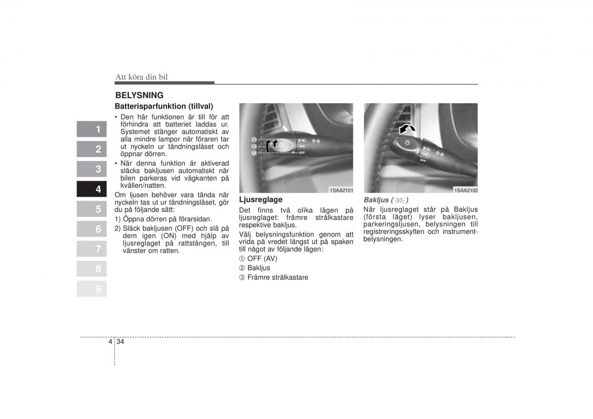 KIA Picanto I 1 instruktionsbok / page 141