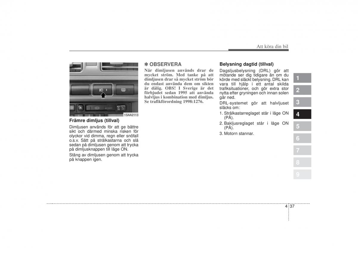 KIA Picanto I 1 instruktionsbok / page 144