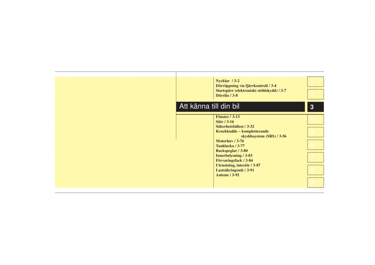 KIA Picanto I 1 instruktionsbok / page 16