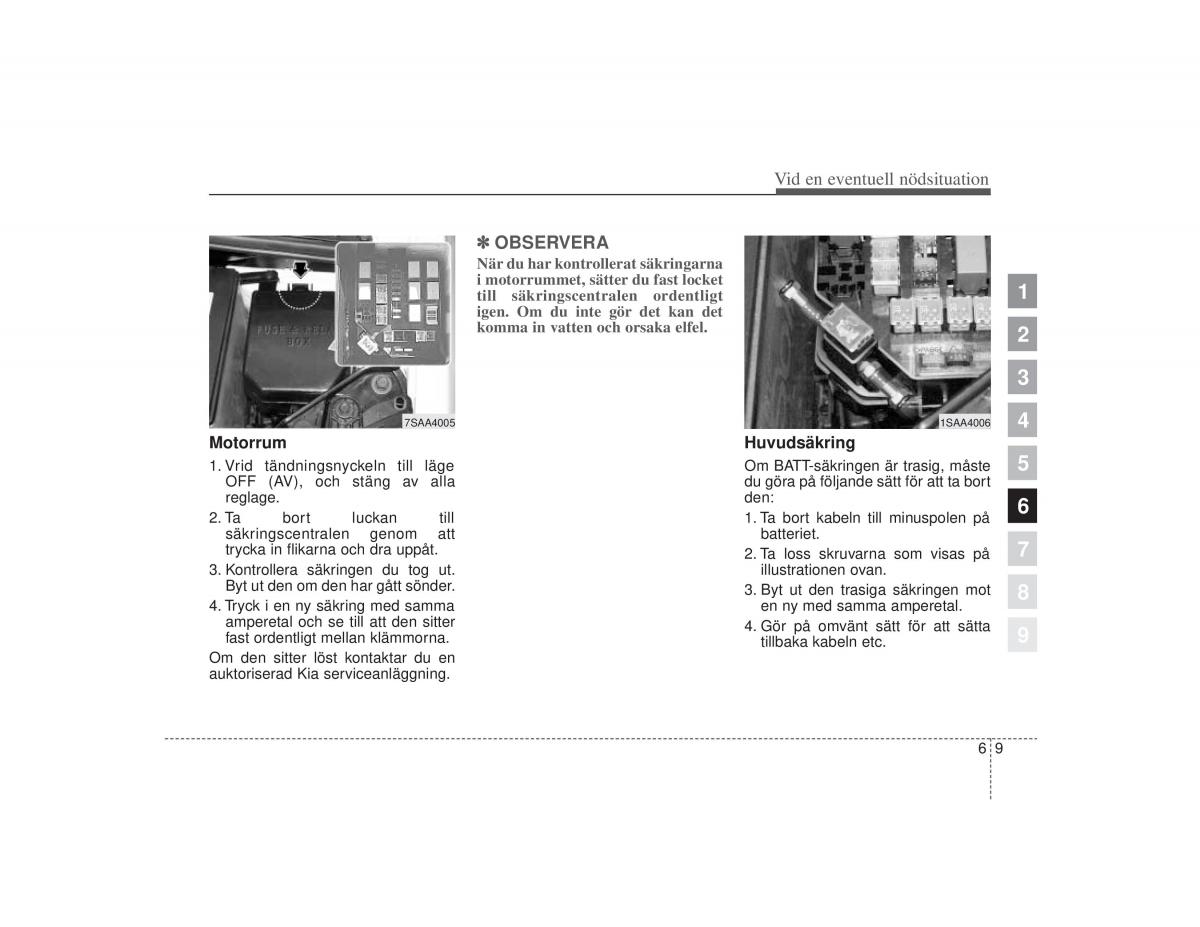 KIA Picanto I 1 instruktionsbok / page 195